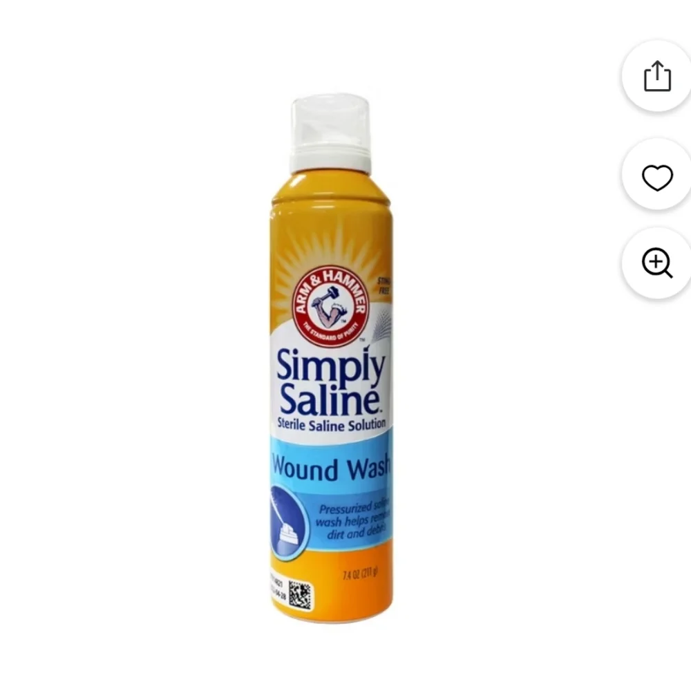 New! Simply Saline Wound Wash - Orange